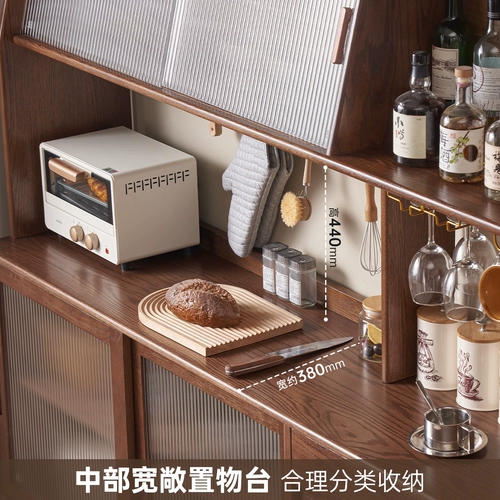 原始原素 Полный -SOLID деревянный шкаф Nordic Modern Simple Restaurant Oak Black Walnite Heress Worter F8142