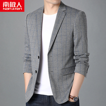 Antarctic suit men Business Leisure youth slim suit Korean trend handsome spring single West Coat man