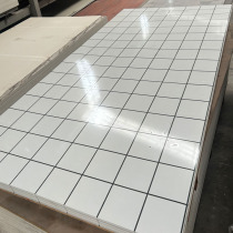 Stone plastic imitation marble UV board indoor wall panel waterproof flame retardant environmentally friendly hotel KTV decoration imitation white checkered bricks