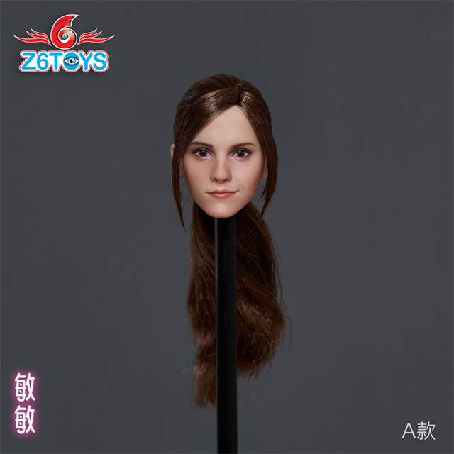 In Stock Z6Toys Zc012 Hermione Emma Watson 1/6 Female Soldier Figure European and American Realistic Movable Eyes Beauty Head Sculpt