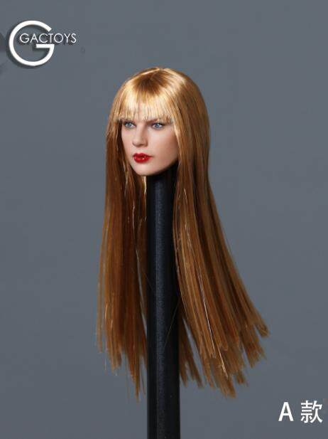 In Stock Gactoys Gc042 1/6 European and American Popular Female Singer Taylor Swift Female Soldier Head Sculpt, 5 Styles in Total