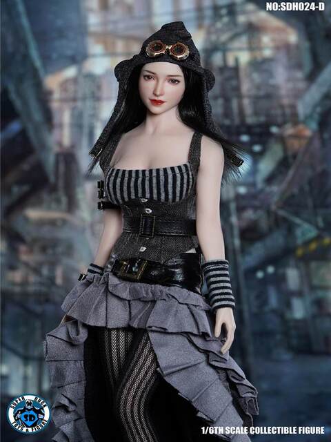 In Stock Super Duck 1/6 Female Soldier Head Sculpt Model Sdh024 Female Head Sculpt, Four Styles in Total