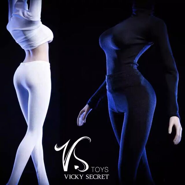 In-Stock Vstoys Stealth Suit 1/6 Female Soldier Body Tight-Fitting Clothes Tights Autumn Clothes Suitable for Female Body