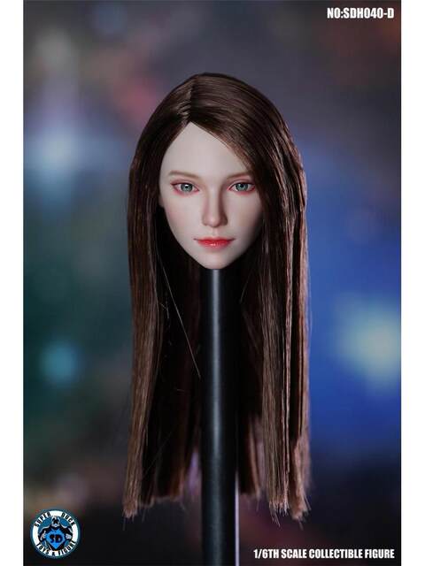 Spot SUPER DUCK 1/6 female soldier mixed-race female head sculpture model SDH040 suitable for 1 6 female bodies