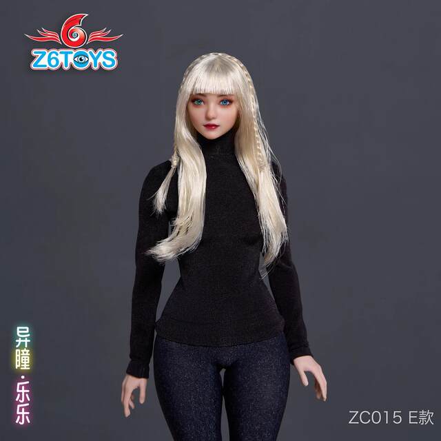 In Stock Z6Toys 1/6 Zc015 Le Le Doll with Movable Eyes and Unique Eyes, Female Soldier Head Sculpt