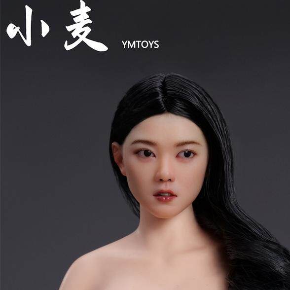 In Stock Ymtoys 1/6 Female Soldier Figure with Movable Eyes, Asian Female Head Sculpt, Xiao Mai Ymt108, Suitable for Female Body