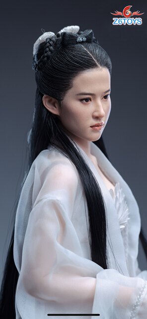 In Stock Z6Toys Z006 Little Dragon Girl Head Sculpt 1/6 Action Figure Ancient Costume Beauty Head Sculpt Model