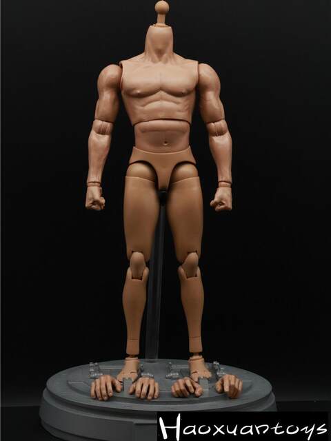 In Stock Hxtoys 1/6 Soldier Male Muscle Body Model Suitable for 1:6 Ht Soldier Head Sculpt Model