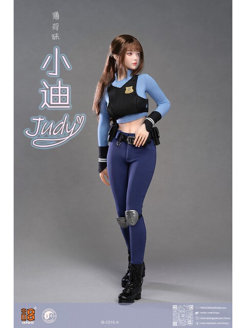 In Stock I8Toys 1/6 Action Figure I8-C010 Mint Flavor Little Judy Rabbit Female Police Officer Mamian Skirt