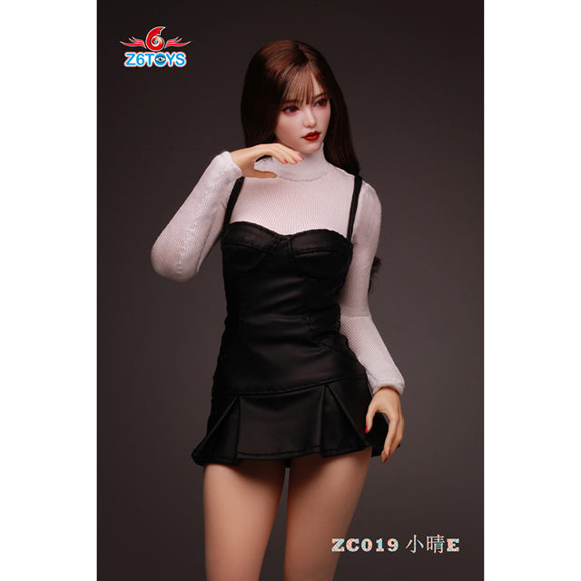 In Stock Z6Toys Zc019 Xiaoqing 1/6 Female Soldier Figure Asian Movable Eyes Beauty Head Sculpt Model White Skin Color