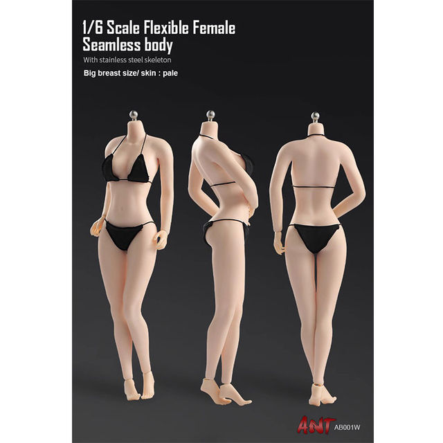 Ant 1/6/12 T302/303/305/306/Ab001/T307 Super Articulated Steel Frame Rubber-Coated Female Body
