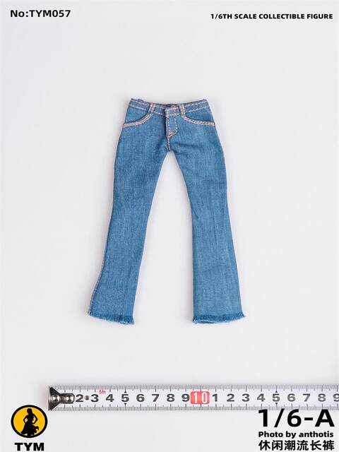 In Stock Tianyimei 1/6 Female Soldier Figure Tym057 Hot Girl Jeans a Style Long Version B Style Ultra-Short Version