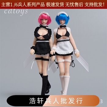 In Stock Cdtoys Cd053 1/12 Female Soldier Maid Outfit Suitable for 1/12 Female Body