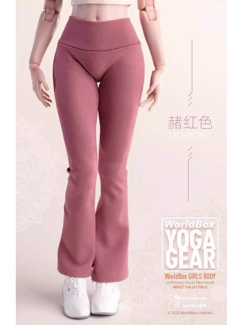 In Stock Worldbox 1/6 Yoga Clothing High-Elasticity Sports Women's Top Yoga Leggings Soldier Clothing