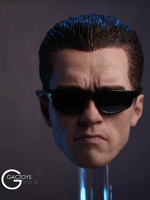 In Stock Gactoys Gc016 1/6 Action Figure Arnold Head Sculpt Model Terminator 2 T800 Compatible with Ph J
