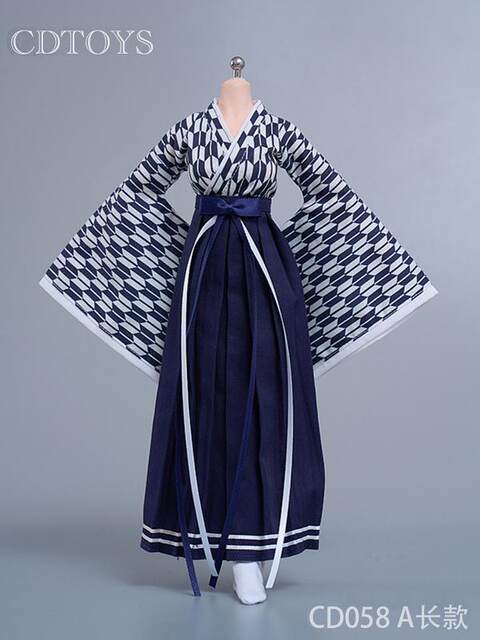 In Stock Cdtoys Cd058 1/6 Female Soldier Figure, Witch Costume Kimono Outfit Set Suitable for Plastic Body