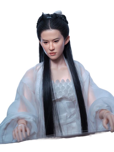 In Stock Z6Toys Z006 Little Dragon Girl Head Sculpt 1/6 Action Figure Ancient Costume Beauty Head Sculpt Model