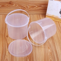 Weiche special department store 3 2L plastic transparent bucket bucket keg food bucket Box takeaway bucket catering box
