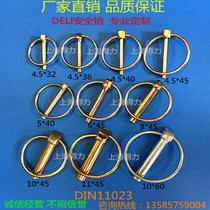 Safety pin safety pin spring pin ring O-pin clamping pin diameter 4 5mm to 11mm long 32mm to 60mm