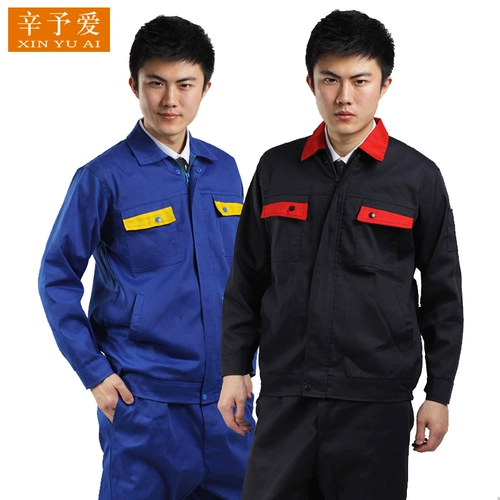 Осенний мужской износостойкий тканевый комбинезон