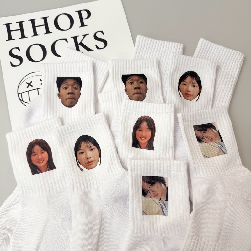 Gift for Boyfriend: Photo-Printed Socks with DIY Minimalist Style, Cute Style, Warm Printed Lettering, Thick Winter Mid-Calf Socks Gift for Boyfriend: Photo-Printed Socks with DIY Minimalist Style, Cute Style, Warm Printed Lettering, Thick Winter Mid-Calf Socks
