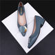 2024 Summer New Style Medium Heel shoes for Women, Versatile Pointed Toe, Thick Heel, Shallow mouth Scoop Shoes, Flat Soft Leather Black Shoes