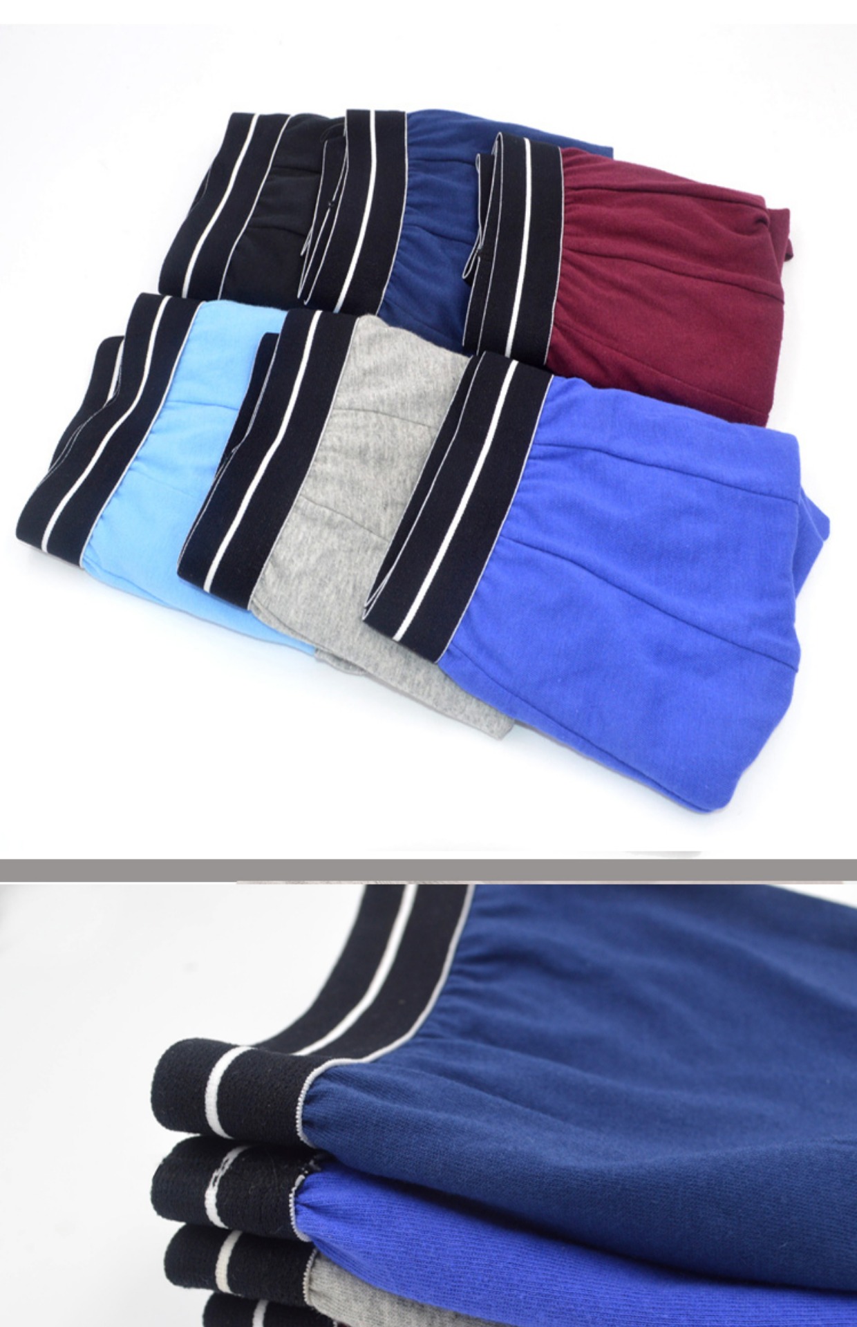 Đồ lót cotton nam, thắt lưng, boxer, đồ lót cotton trẻ trung, đồ lót cao đến eo set quần lót nam đẹp