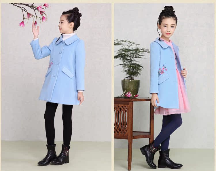 Manteau pour fille JOY DISCOVERY en mélange - Ref 2161926 Image 19