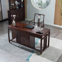 Rosewood desk new Chinese style simple modern small household office computer desk log Zen booktable solid wood