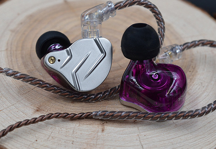 Проводные HiFi наушники kz zsn pro耳机入耳式有线圈铁高音质带麦重低音炮挂耳式吃鸡直播