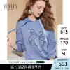 FINITY autumn women's new fashion hooded sweatshirt loose Korean version of long-sleeved women's thin top lazy wind