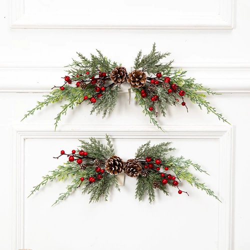 Рождественское украшение рождественская виноградная виноградная стена висят рождественская елка, висящая сцены украшения