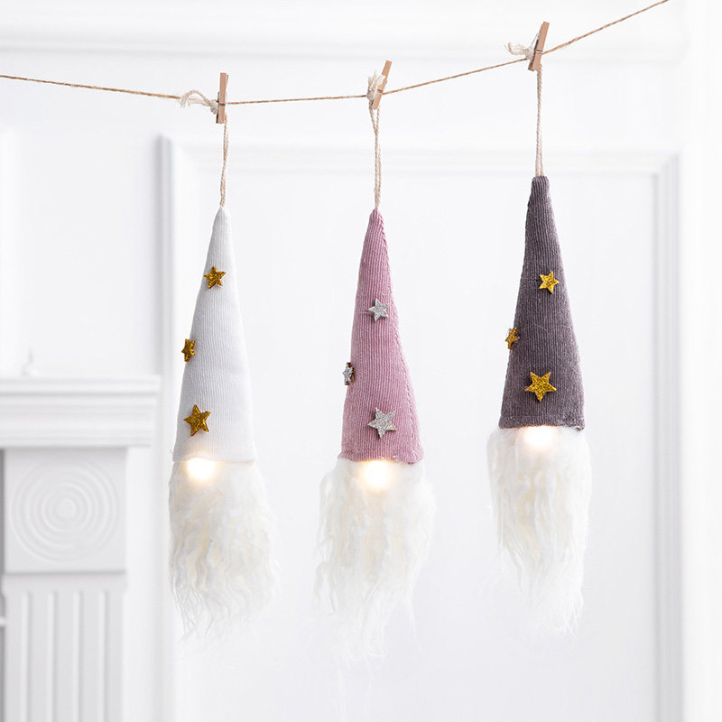 Christmas tree decoration pendant ornaments Santa Claus beard hanging decorations Christmas decorations shop hanging scene layout