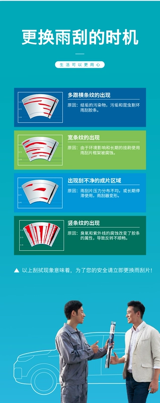 Lưỡi gạt nước không xương của Bosch phù hợp với dải gạt nước mới im lặng đặc biệt hình chữ U của GM phụ tùng xe ô tô khách phụ tùng ô tô cũ tề lỗ