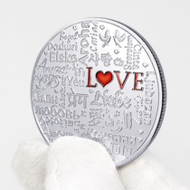 Love Coin Lovers The Same Lucky Gold Coin Cook Island Valentines Day Memorial Coin Sue White Idol Wedding Return