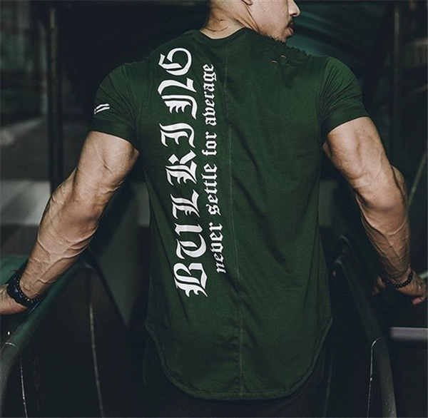 Cơ bắp anh em áo thun nam mùa hè Slim In thể thao Quần áo khô nhanh Chạy quần lọt khe ngắn tay nam áo thun tay dài nam the thao