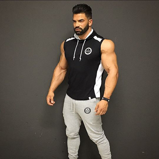 Cơ bắp tập thể dục brother vest nam trùm đầu thể thao vest Mỏng chạy đào tạo giản dị không tay thể thao mùa hè áo phao sát nách nữ