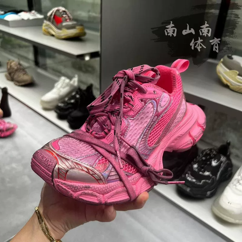 Классическая обувь Balenciaga Balenciaga 23 шоу модель XXXL distressed 3XL отражающие семейные dad shoes повседневные кроссовки