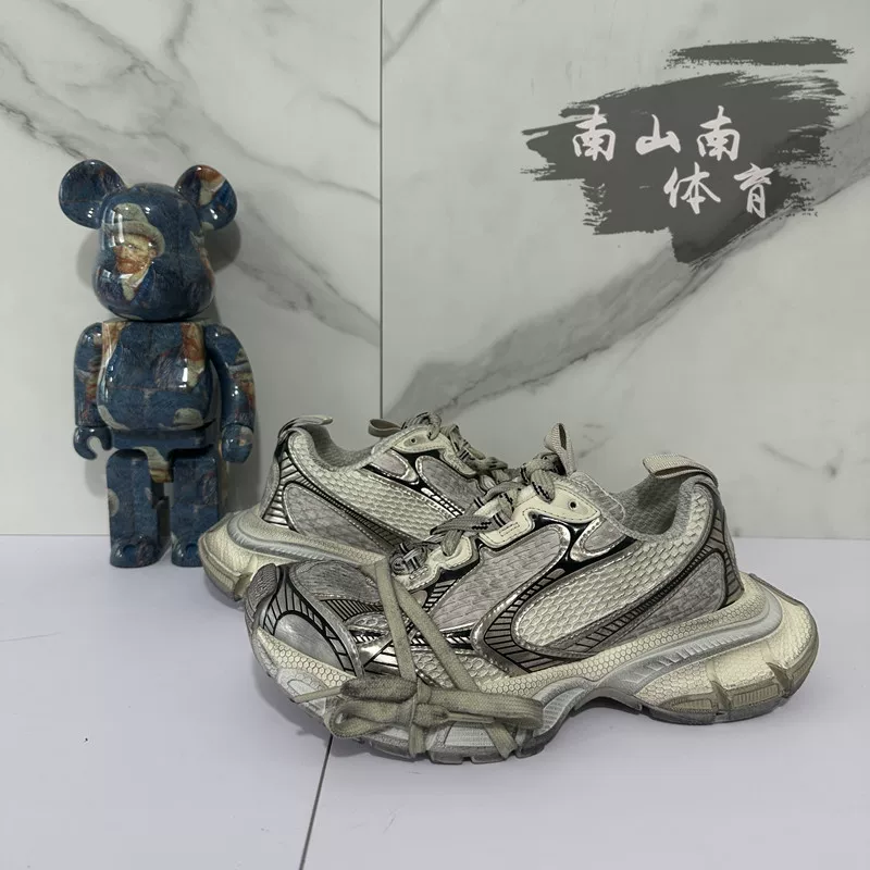 Классическая обувь Balenciaga Balenciaga 23 шоу модель XXXL distressed 3XL отражающие семейные dad shoes повседневные кроссовки