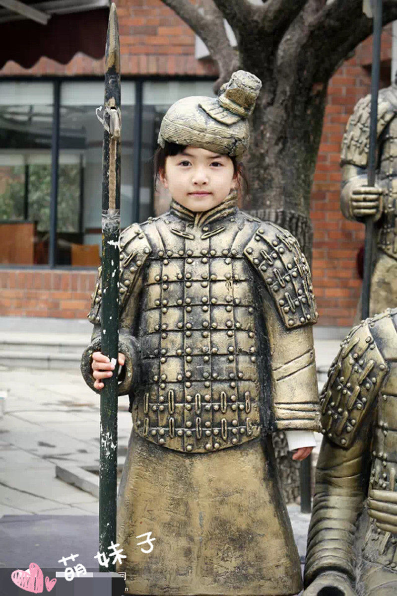 Douyin with the same style Douyin Terracotta Warriors Net Red Terracotta Warriors Photo Terracotta Warriors Buckle Face Terracotta Warriors