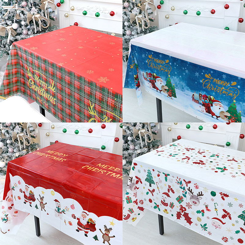 Christmas Table Burins Disposable Red Plaid Table Cloth Party Decoration Rectangular Photo Tea Table Cloth-Taobao