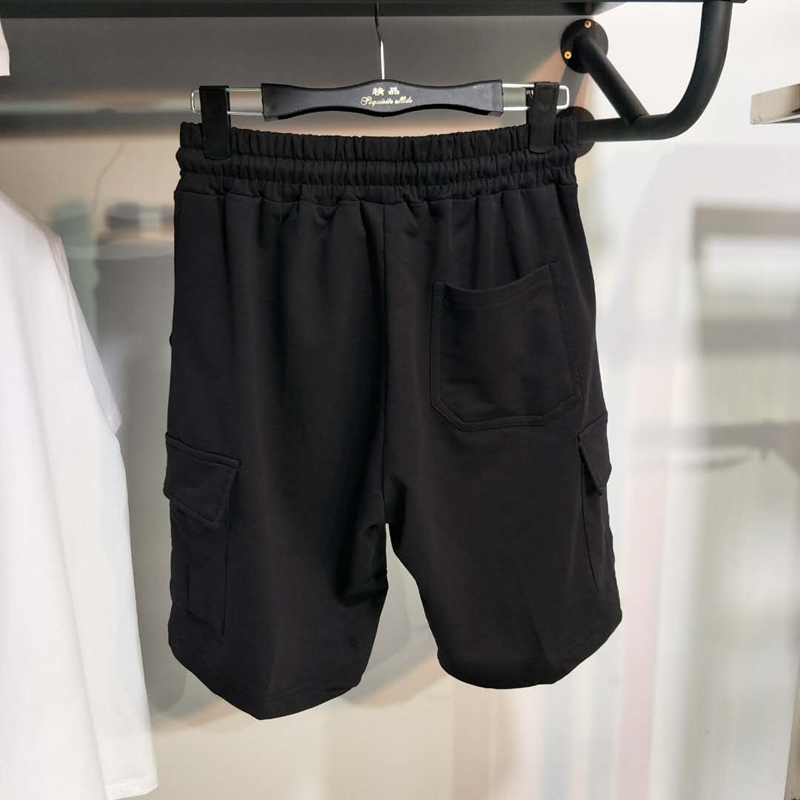 Maverick Mocha JJ Đàn ông dây rút co giãn Cotton Slim Fit Quần yếm thể thao Quần short quan kaki nam