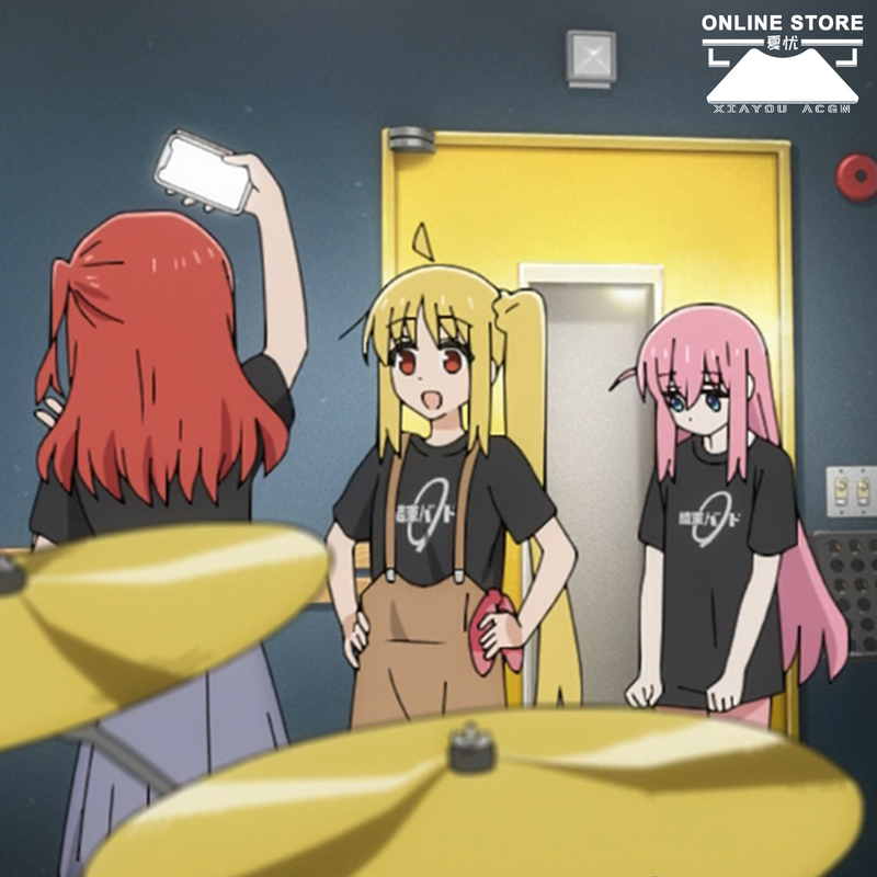 Lonely Rock End Band Same Style T-Shirt Goto Shinri, Iidoki, Kousaka, Yamada Ryo Short-Sleeved Sleepwear