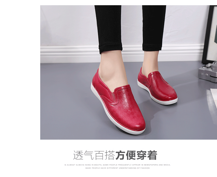 Mùa hè thấp giúp vợ chồng thời trang đi mưa giày nam giày nữ xu hướng nông miệng mưa đi giày ống ngắn không thấm nước giày cao su làm việc ủng lội nước