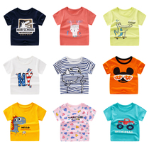 Children short sleeve pure cotton T-shirt male and female baby boy summer child clothing half sleeve blouse full cotton baby casual undershirt