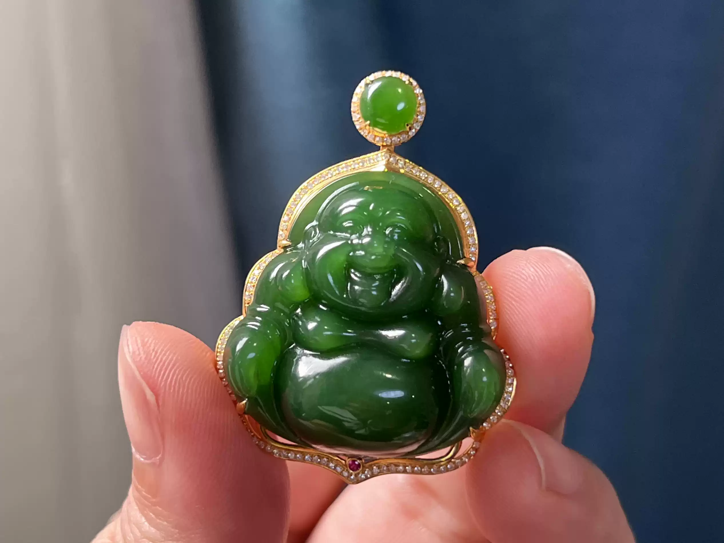 和田玉白玉碧玉のペンダント 中国名玉 両面彫刻金錠型和田碧玉ペンダント 6mm丸玉 ネックレス鑑定書