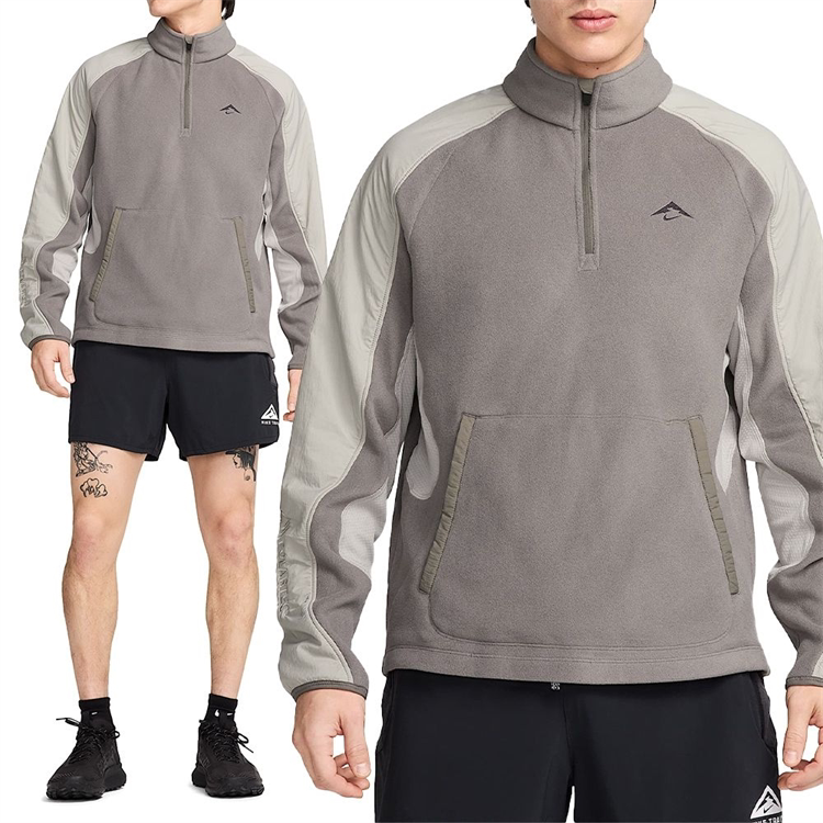 Nike Trail Men's Outdoor Cross-Country Running Half-Zip Polar Fleece Sweatshirt Fv9964