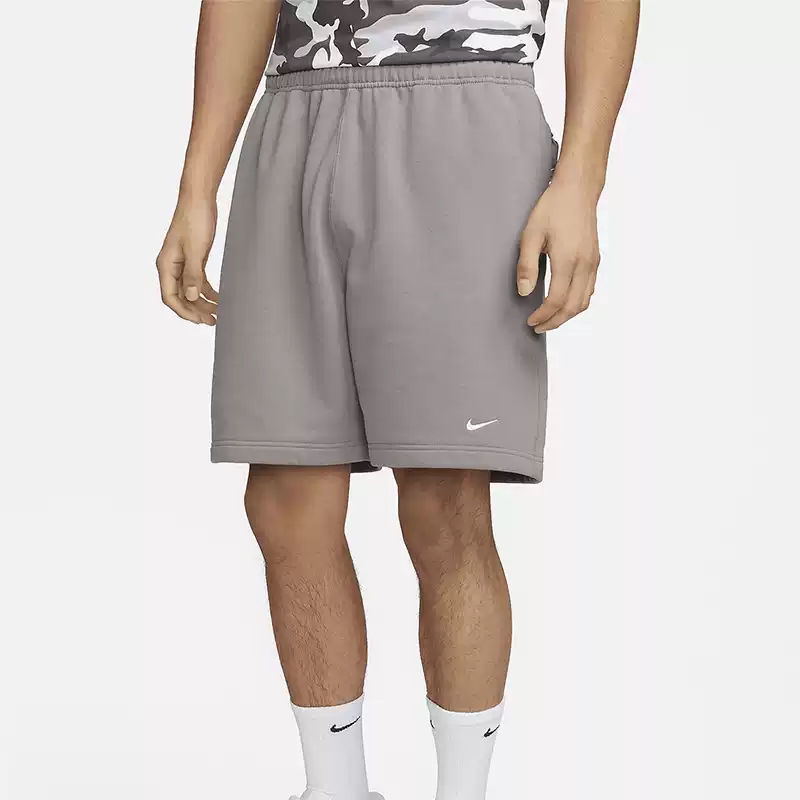 Nike Authentic Solo Swoosh Men's French Terry Sports Shorts Dx0818-029 Nike Authentic Solo Swoosh Men's French Terry Sports Shorts Dx0818-029