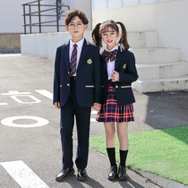 2021 New Autumn Inglén Wind Three Suits Suit Suit School Uniform Elementary School Class Clothes Kindergarten Clothes College Autumn Clothing