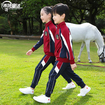 Primary School Uniforms Summer Clothing Kindergarten Garden Suit Short Sleeve Children Class Children Class Clothes Spring Autumn Suit Sport Three Sets Middle School Students